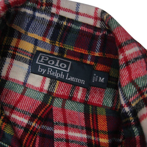 Vintage Polo Ralph Lauren Ombre Faded Plaid Flannel Shirt - M