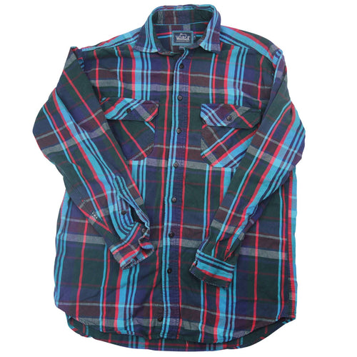 Vintage Woolrich Unique Plaid Flannel Shirt - M