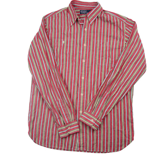 Vintage Polo Ralph Lauren All Over Print Pastel Western Shirt - M