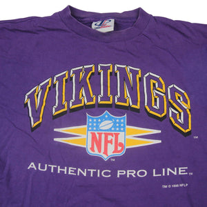 Vintage 1996 Logo Athletics Minnesota Vikings Graphic T Shirt - L