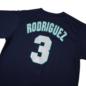 Vintage Majestics Seattle Mariners #3 Alex Rodriguez Baseball Jersey - L