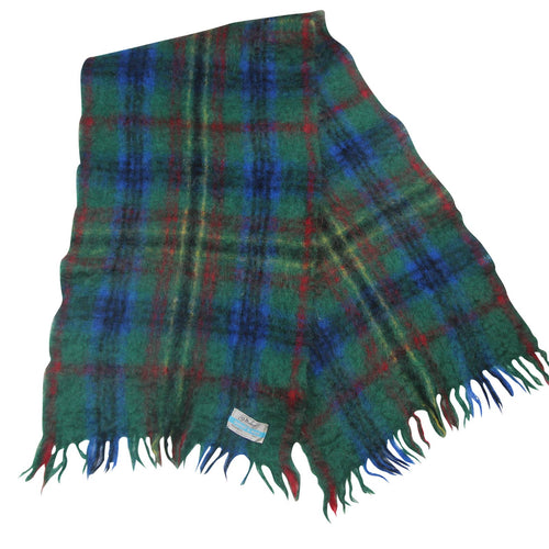 Vintage St.Michael Mohair & Wool Plaid Scarf - 62