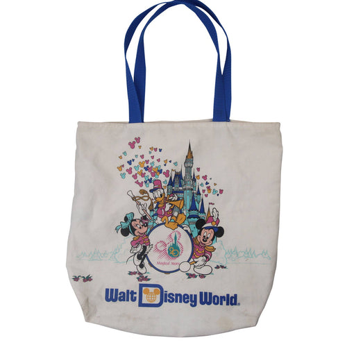 Vintage Walt Disney World 20th Anniversary Graphic Tote Bag - OS