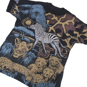 Vintage Safari Allover Print Graphic T Shirt