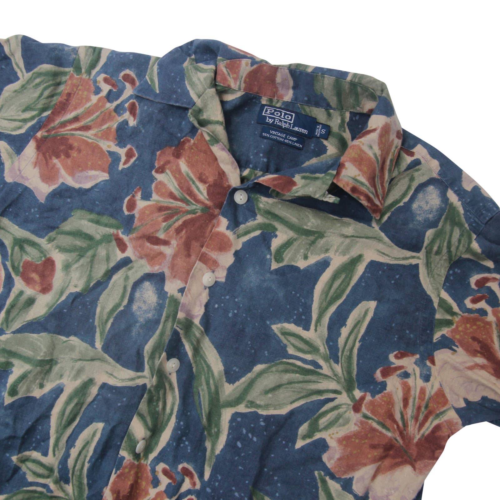 Vintage Polo Ralph Lauren Floral Hawaiian Shirt - S – Jak of all