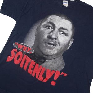 Vintage The 3 Stooges Curley " Why Soitenly!" Graphic T Shirt - L