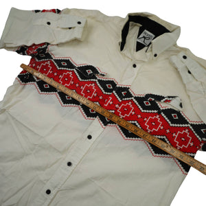 Vintage Ropers Pearl Snap Down Western Shirt - XL