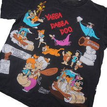 Load image into Gallery viewer, Vintage 1994 Flint Stones Cartoon Allover Graphic T Shirt - XL