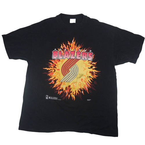 Vintage Team Hanes Portland Blazers Graphic T Shirt - XL