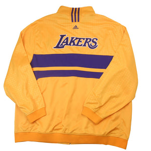 Vintage Adidas Lakers Spellout Track Jacket - XXL