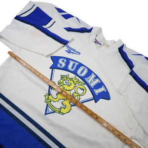 Vintage Reebok Finland Suomi Hockey Jersey - XL