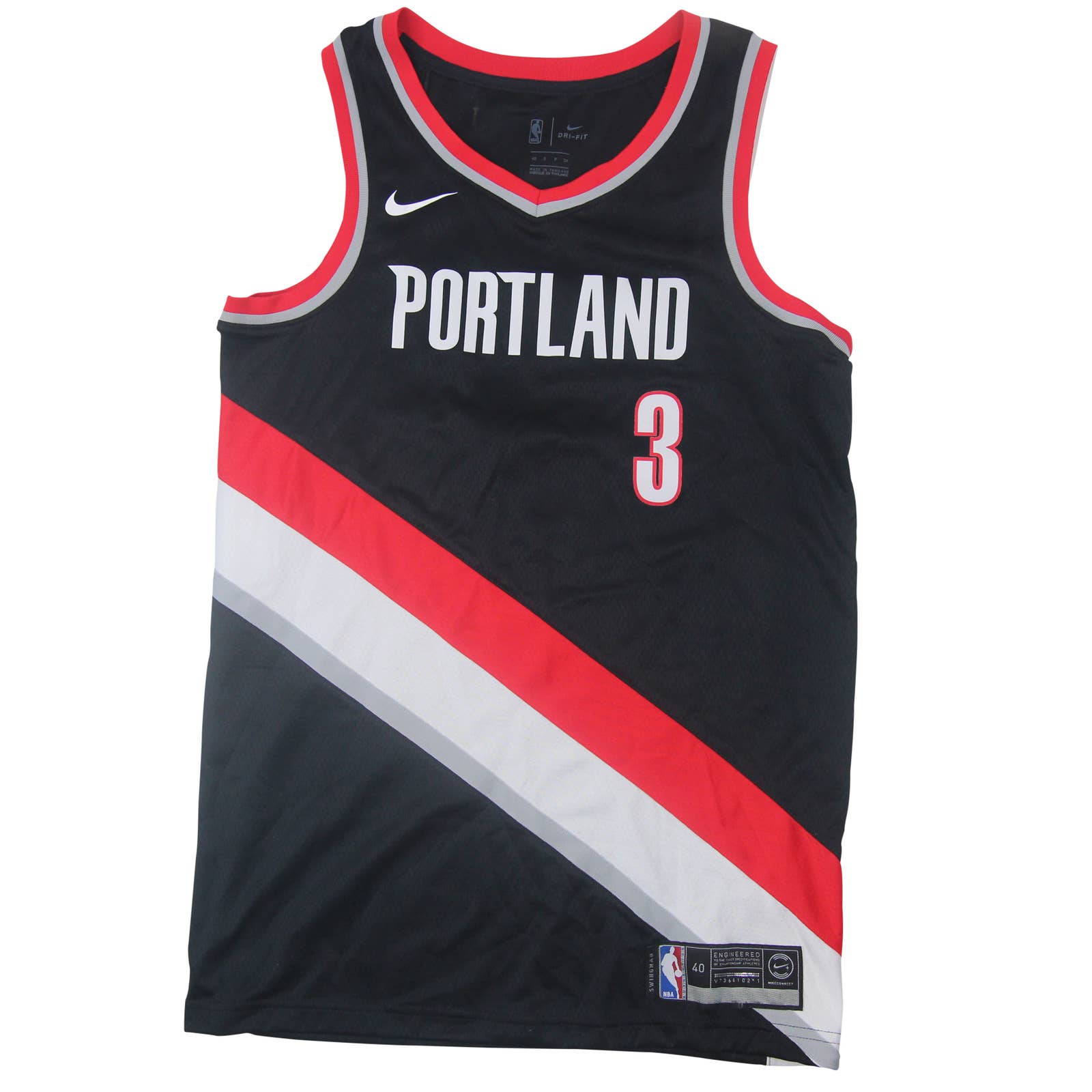 Nike Portland Blazers #3 Cj McCollum Swingman Jersey - S – Jak of
