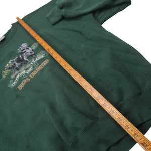 Vintage Ducks Unlimited Embroidered Black Hunting Lab Sweatshirt - XL