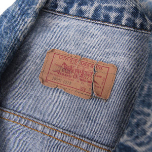 Vintage Levis Denim Acid Wash Trucker Jacket - XL