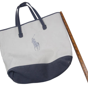 Polo Ralph Lauren Canvas Big Pony Tote Bag - OS