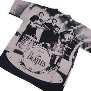 Vintage The Beatles Allover Print Graphic T Shirt