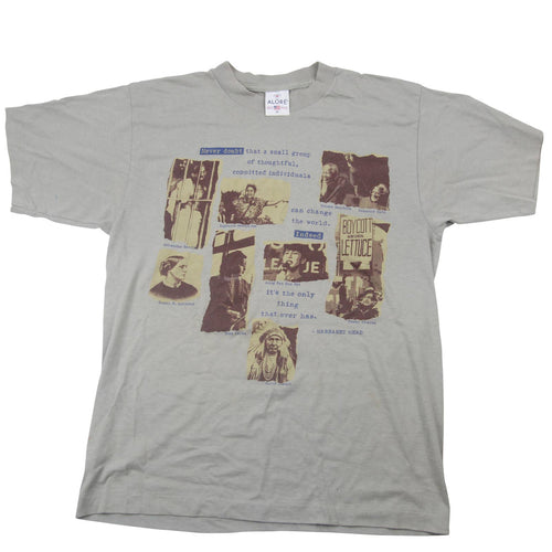 Vintage Figures Who Changed The World Graphic T Shirt - M