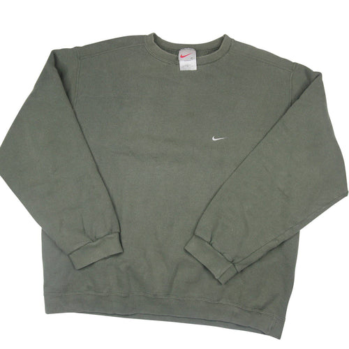 Vintage Nike Small Swoosh Sage Green Sweatshirt