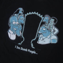 Load image into Gallery viewer, Vintage Y2k The Simpsons &quot;I See Dumb People&quot; Graphic T shirt - L