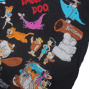 Vintage 1994 Flint Stones Cartoon Allover Graphic T Shirt - XL
