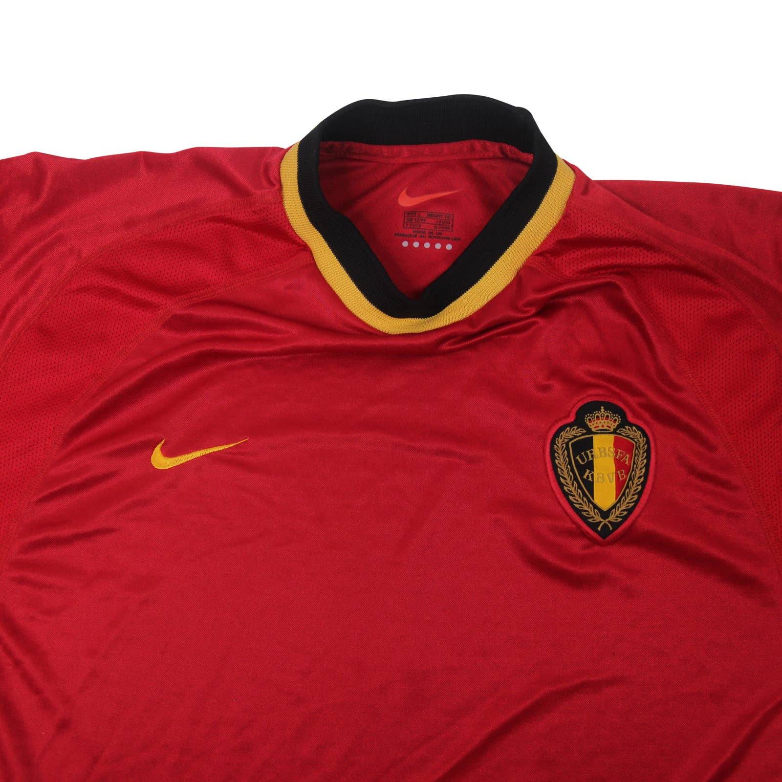 Vintage Nike URBSFA KBVB Belgian Soccer Jersey - L – Jak of all Vintage