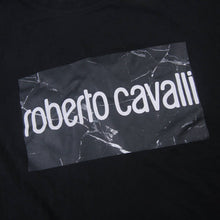 Load image into Gallery viewer, Roberto Cavalli Spellout Graphic Marble T Shirt - L