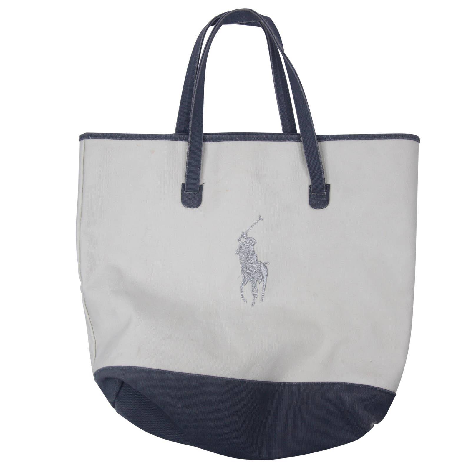 Polo Ralph Lauren Canvas Big Pony Tote Bag - OS – Jak of all Vintage