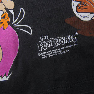 Vintage 1994 Flint Stones Cartoon Allover Graphic T Shirt - XL