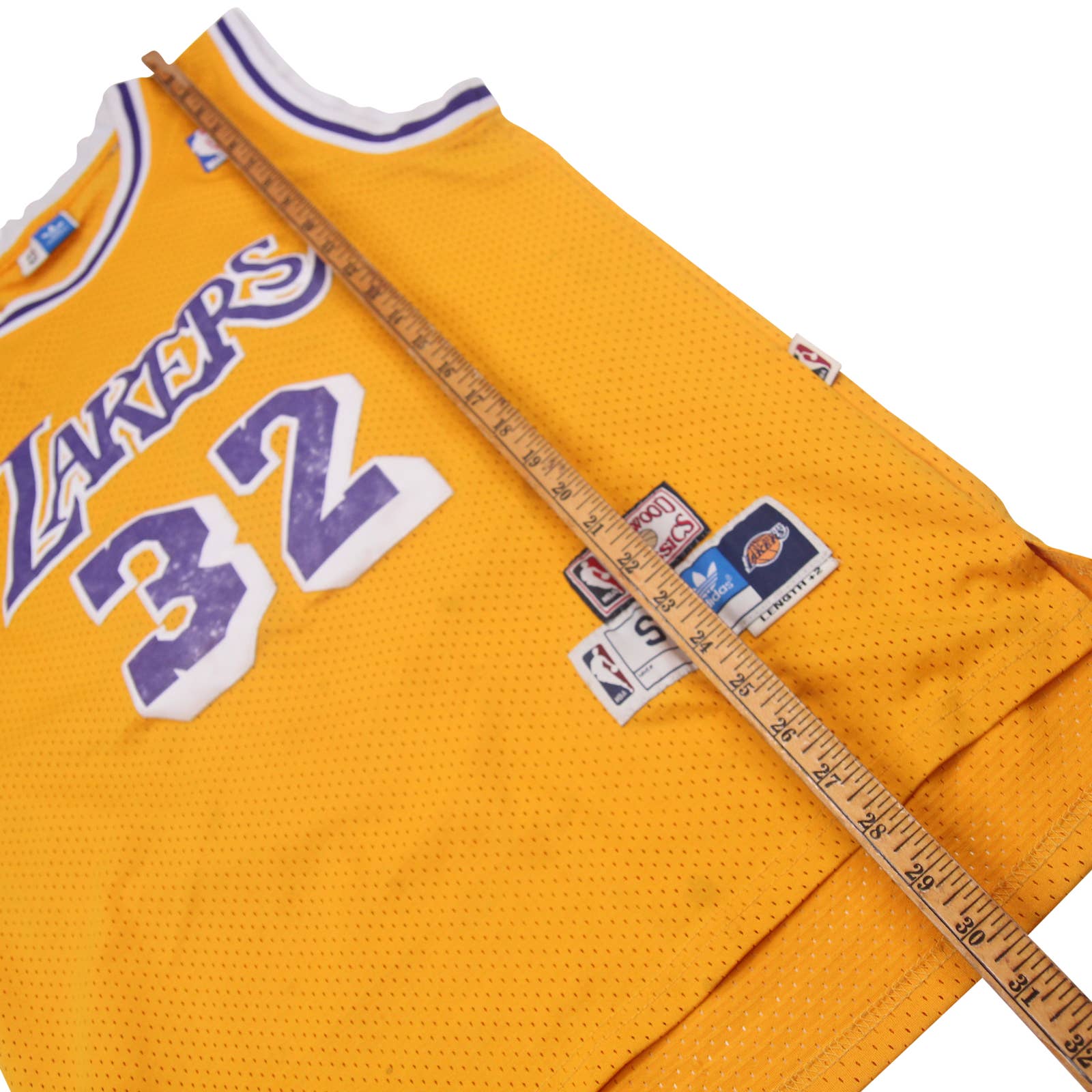 adidas Los Angeles Lakers #32 Magic Johnson Swingman Home Jersey