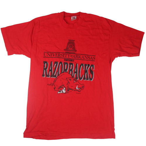 Vintage University of Arkansas Razorbacks Graphic T Shirt - L