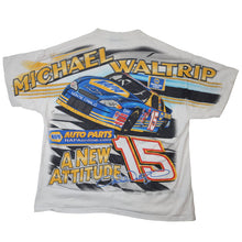 Load image into Gallery viewer, Vintage Chase Authentics Michael Waltrip Allover Print Nascar Graphic T Shirt - L