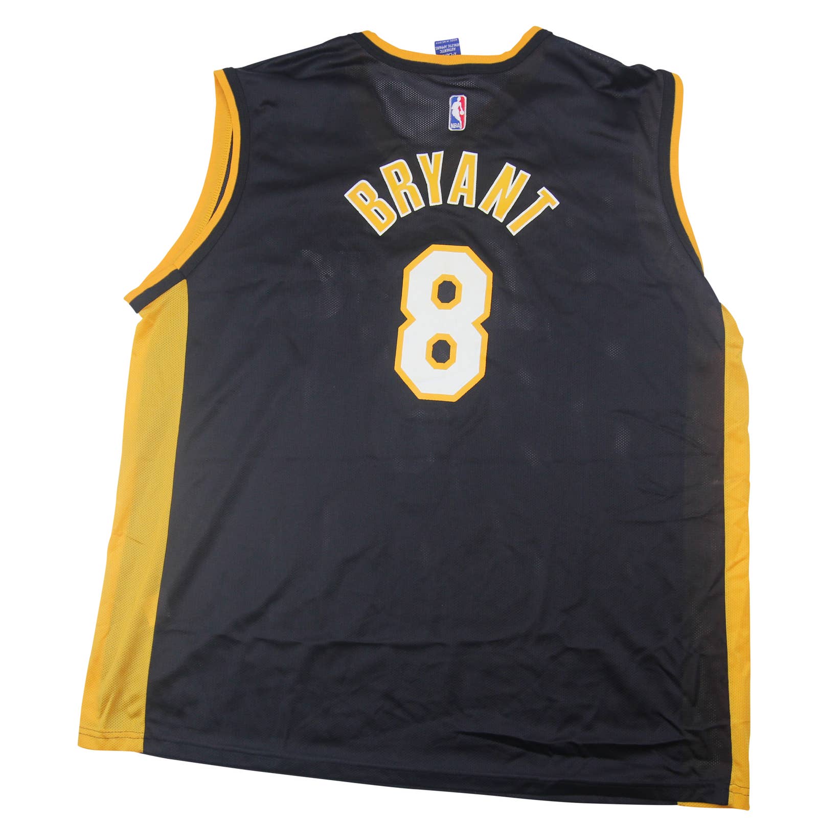Kobe Bryant #8 Jersey Reebok Authentic Black/Gold XXL
