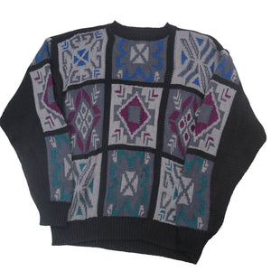 Vintage Lobo by Pendleton Allover Aztec Sweater - L