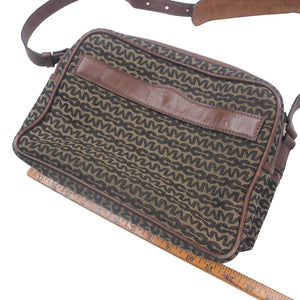 Vintage Mark Cross Monogram Print Side Bag - OS