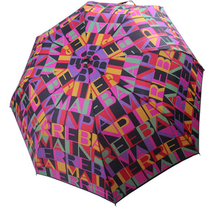 Vintage Pierre Balmain Allover Spellout Colorful Umbrella