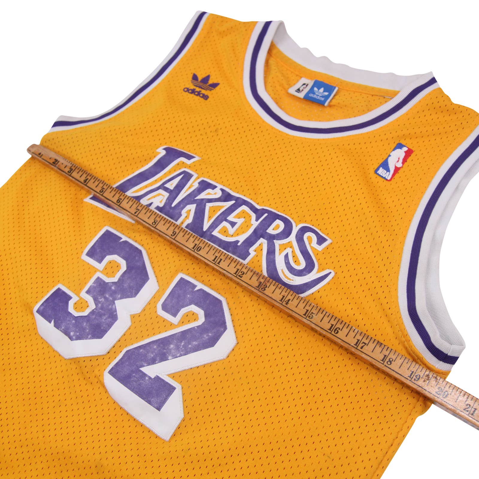 LOS ANGELES LAKERS LA MAGIC JOHNSON ADIDAS NBA JERSEY Basketball SZ L –  Rare_Wear_Attire