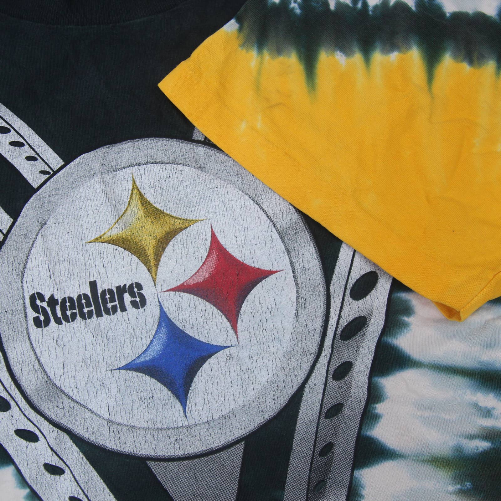 Vintage Liquid Blue Pittsburgh Steelers Tie Dyed Graphic T Shirt
