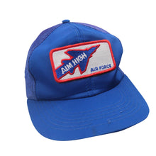 Load image into Gallery viewer, Vintage Air Force Aim High Patch Mesh Trucker Hat - OS