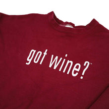 Load image into Gallery viewer, Vintage &quot;Got Wine&quot; Parody Graphic Sweatshirt - XXL