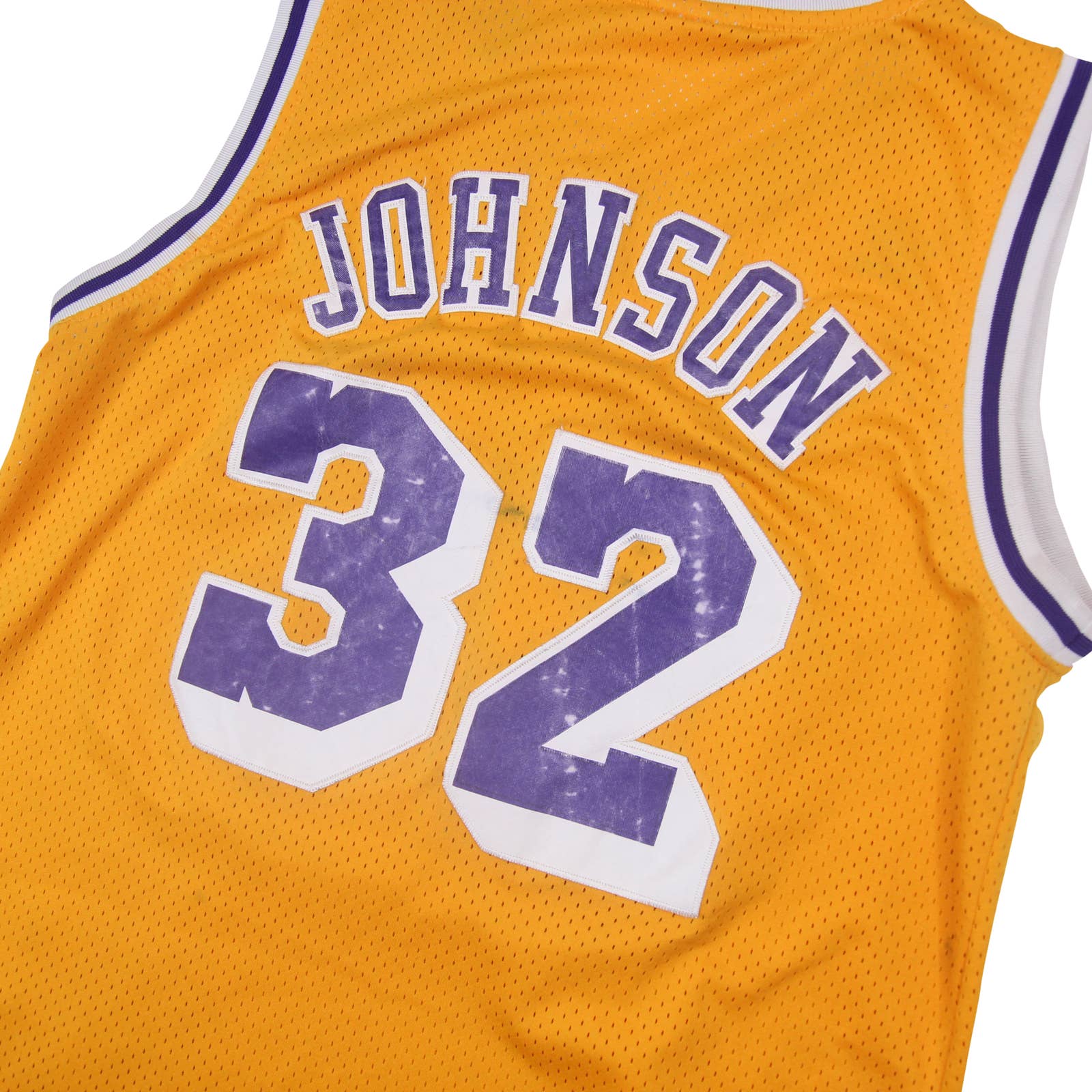 1991-92 yellow LA Lakers Champion Magic Johnson #32 basketball jersey, retroiscooler