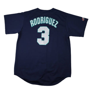 Vintage Majestics Seattle Mariners #3 Alex Rodriguez Baseball Jersey - L