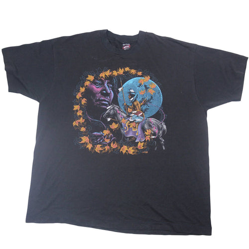 Vintage 1993 Buffalo Native American Scene Graphic T Shirt - XXL