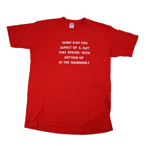 Vintage 90s Slogan T Shirt - M