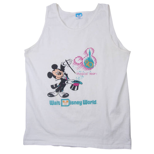 Vintage Walt Disney World 20th Anniversary Graphic Tank Top - L