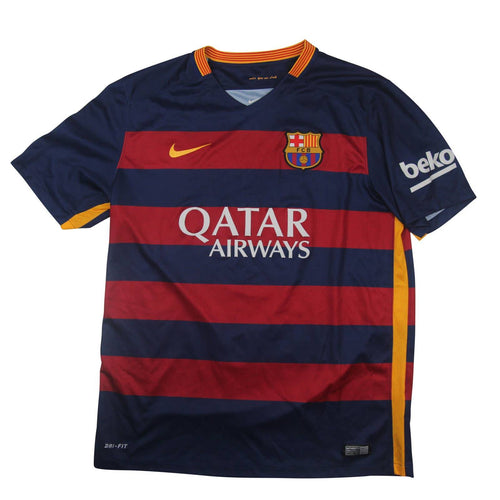 2015 Nike F.C.Barcelona Striped Jersey - L