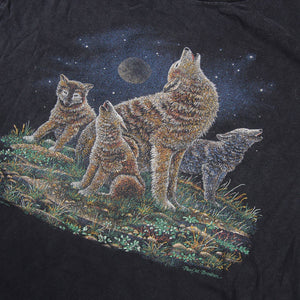 Vintage Wolf Graphic T Shirt - M