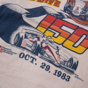 Vintage 1983 Miller Highlife 150 Racing Graphic T Shirt - M