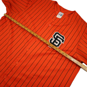 VINTAGE 1990's Majestic San Francisco Giants Orange Pinstripe