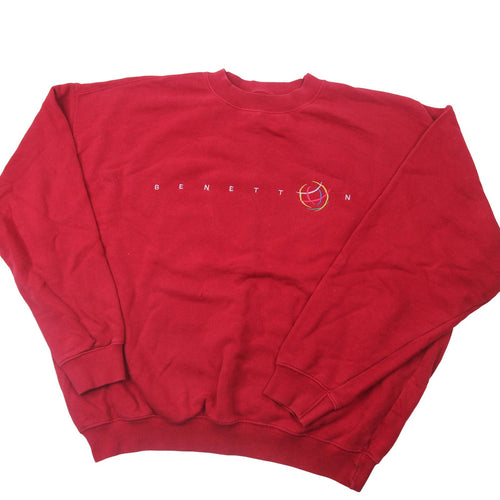 Vintage United Colors of Benetton Embroidered Spellout Sweatshirt