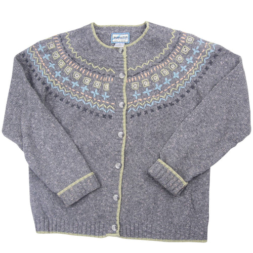 Vintage Pendleton Womens Small Wool Blend Cardigan Sweater Gray - WMNS S